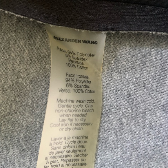 Alexander Wang Pleated Neoprene Little Black Dress. Medium - Picture 11 of 11